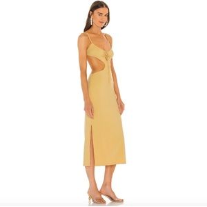 Weworewhat- NWT Yellow Cut-out Dress